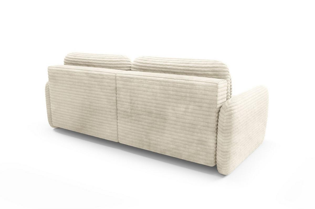 ECKSOFA Simone Mit Schlaffunktion - Creme, Holzwerkstoff/Textil (165/240cm) - Fun Möbel