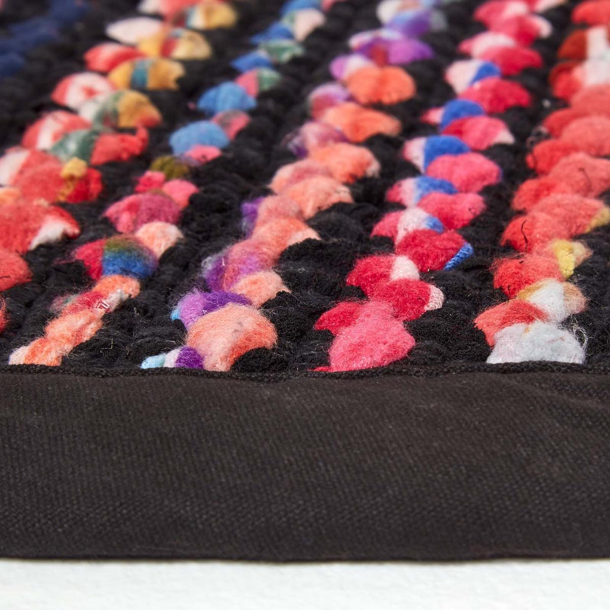 FLICKENTEPPICH Folk rund 150 cm - Multicolor, Textil (150/150cm) - Homescapes