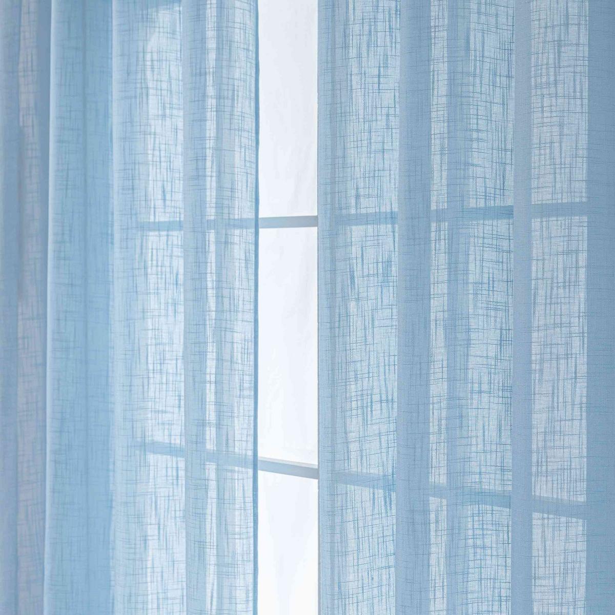 GARDINE SEOUL HxB 245x140 cm Hellblau - Hellblau, Textil (140/245cm) - Gardinenbox