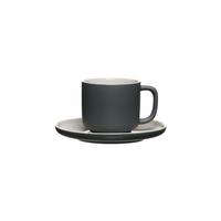 KAFFEETASSE MIT UNTERTASSE Jasper Grau 240 ml - Grau, Keramik (15/9/15cm) - Ritzenhoff Breker