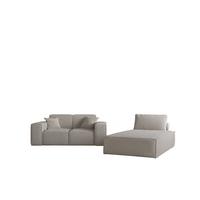 SOFA Sezlong Celes Premium 2er-set - Beige, Holzwerkstoff/Textil (110/95/194cm) - Fun Möbel