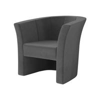 SESSEL Niko - Greige/Schwarz, Holzwerkstoff/Kunststoff (71/76/65cm) - MIRJAN24