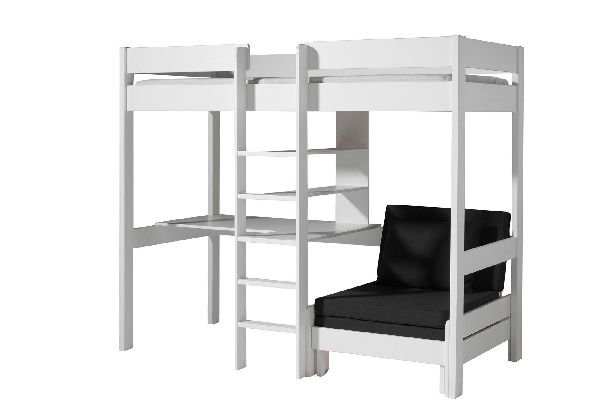 HOCHBETT Karolina 208x175x105/206 aus Massivholz in Weiß - Weiß, Holz (90/200cm) - 58aufmkessel