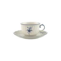 TEETASSE MIT UNTERTASSE Vieux Luxembourg weiß-blau 150 ml - Blau/Weiß, Keramik (0.15L) - Villeroy & Boch