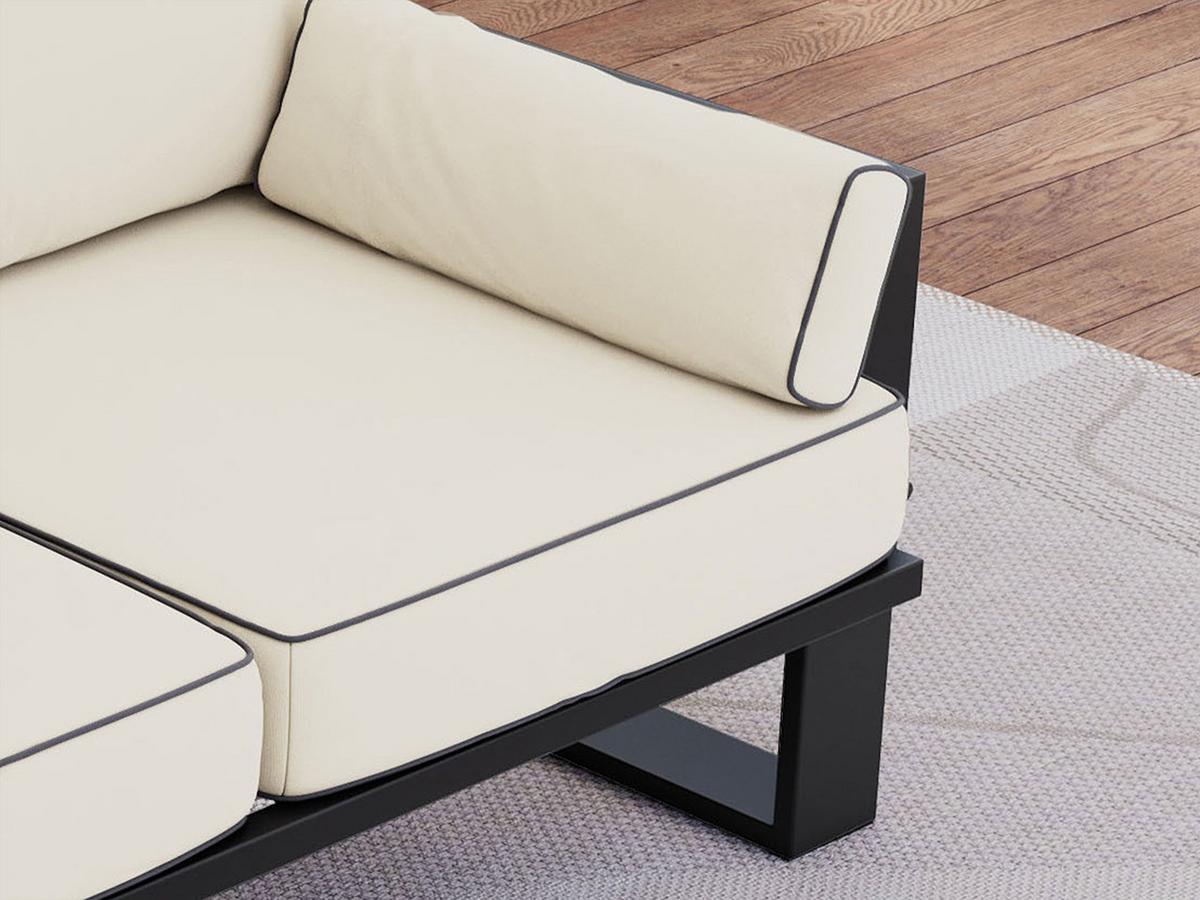 GARTENSOFA Elba 3 Sitzer - Beige - Beige, Textil (215/90/87cm) - MKS