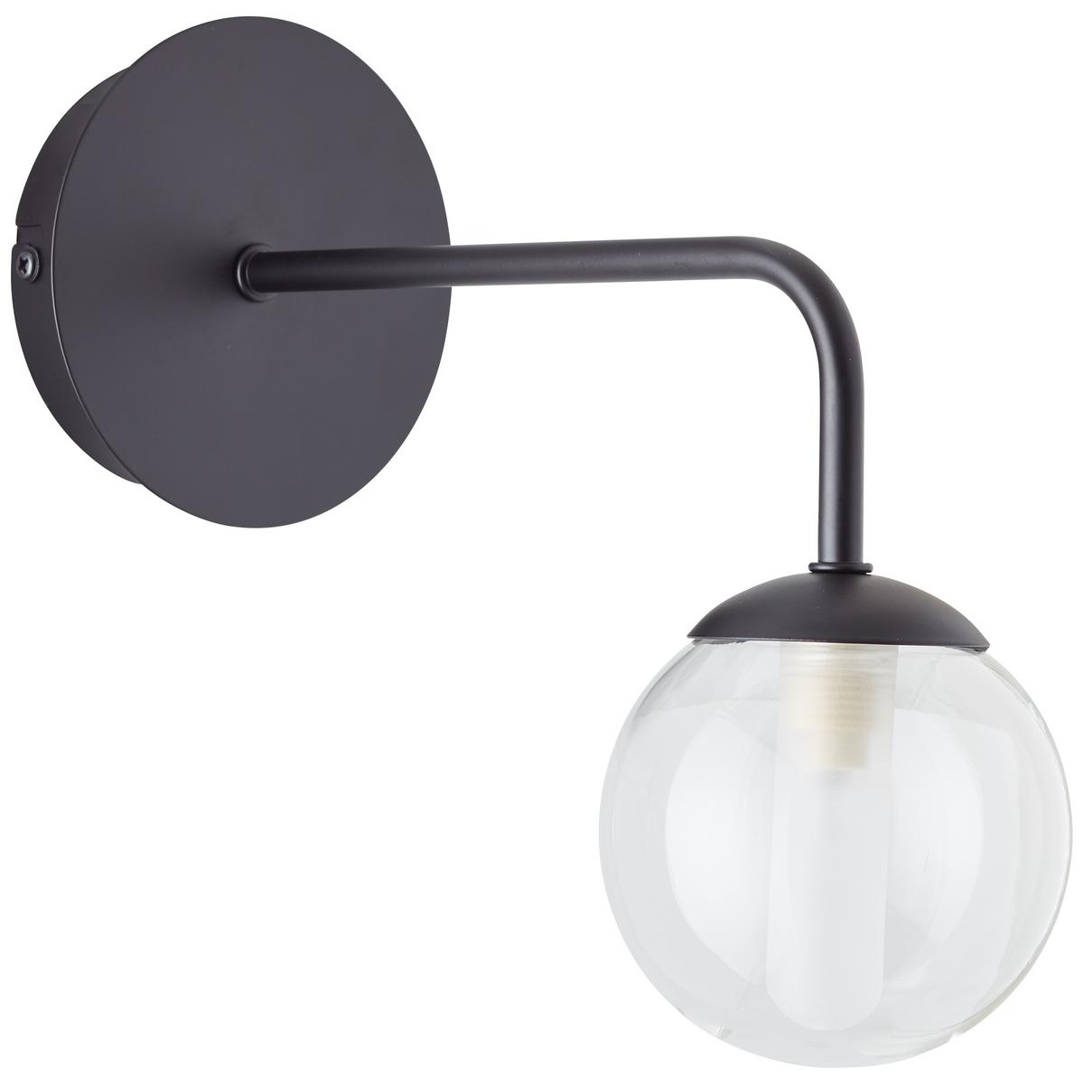 WANDLEUCHTE Gitse 99906/76 - Schwarz, Metall (12/23/27.6cm) - Brilliant