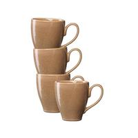 KAFFEEBECHER Sahara Hellbraun 400 ml 4er Set - Hellbraun, Keramik (0.4L) - Ritzenhoff Breker