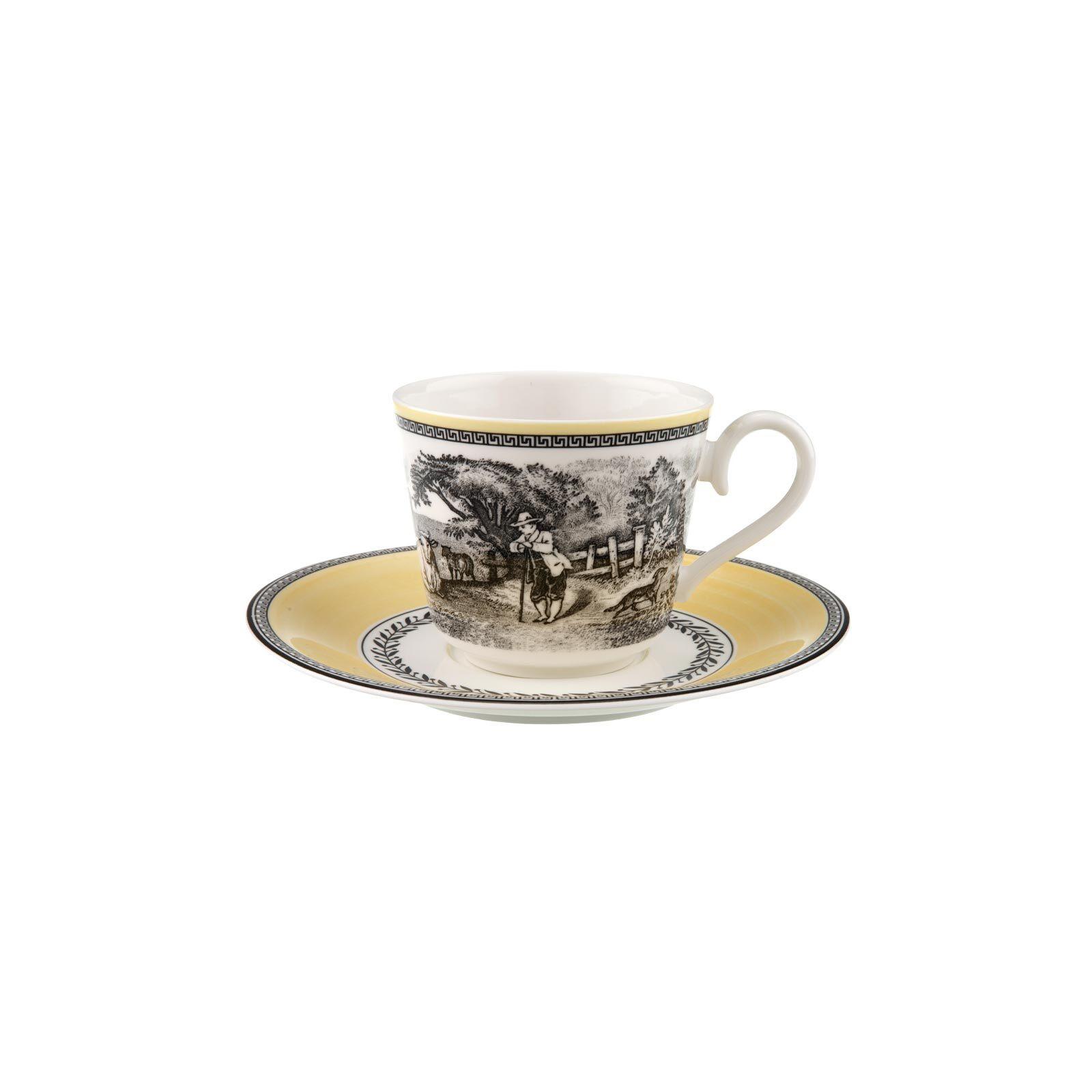 FRÜHSTÜCKSTASSE MIT UNTERTASSE Audun Ferme bunt 270 ml - Multicolor, Keramik (18/10.5/18cm) - Villeroy & Boch