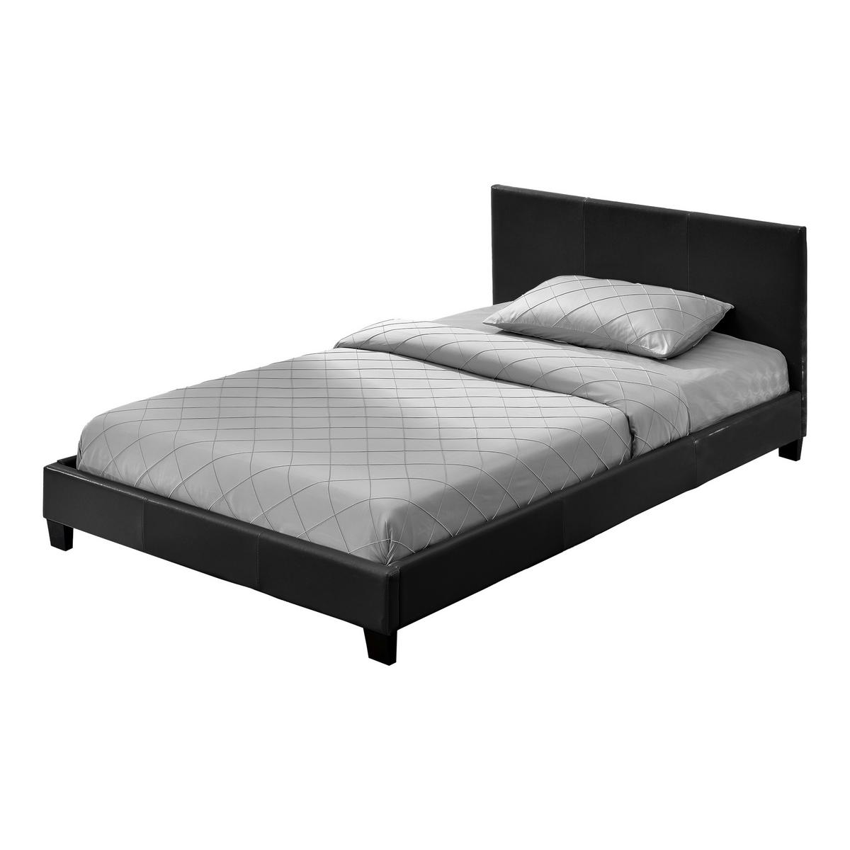 POLSTERBETT Albacete - Schwarz, Textil (140/200cm) - Corium