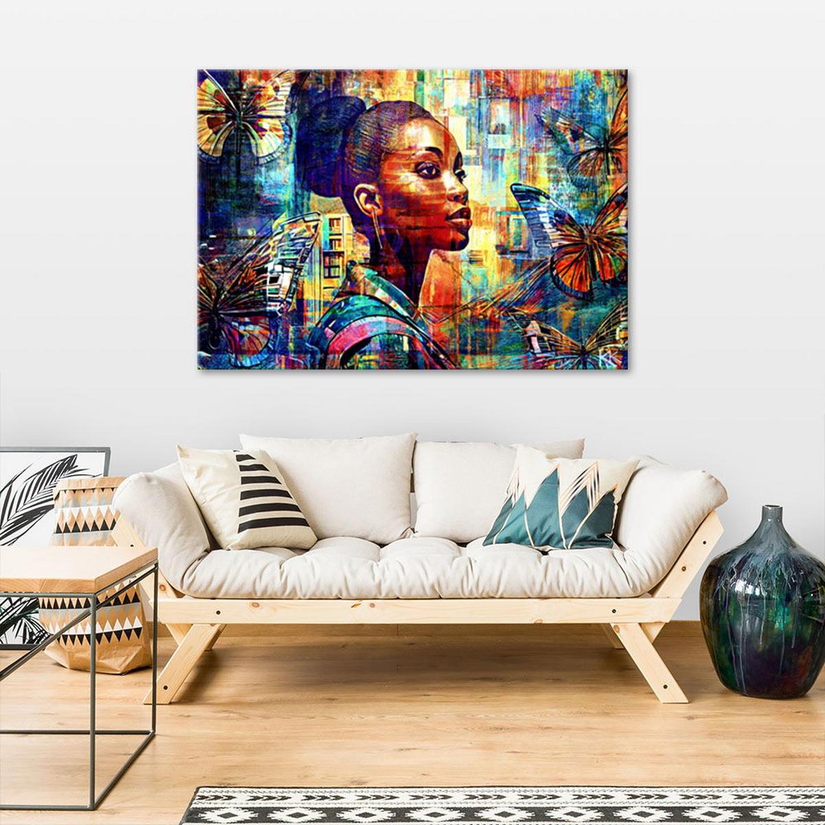 KUNSTDRUCK Lila 120/80 cm - Lila, Textil (120/80cm) - KUNSTLOFT
