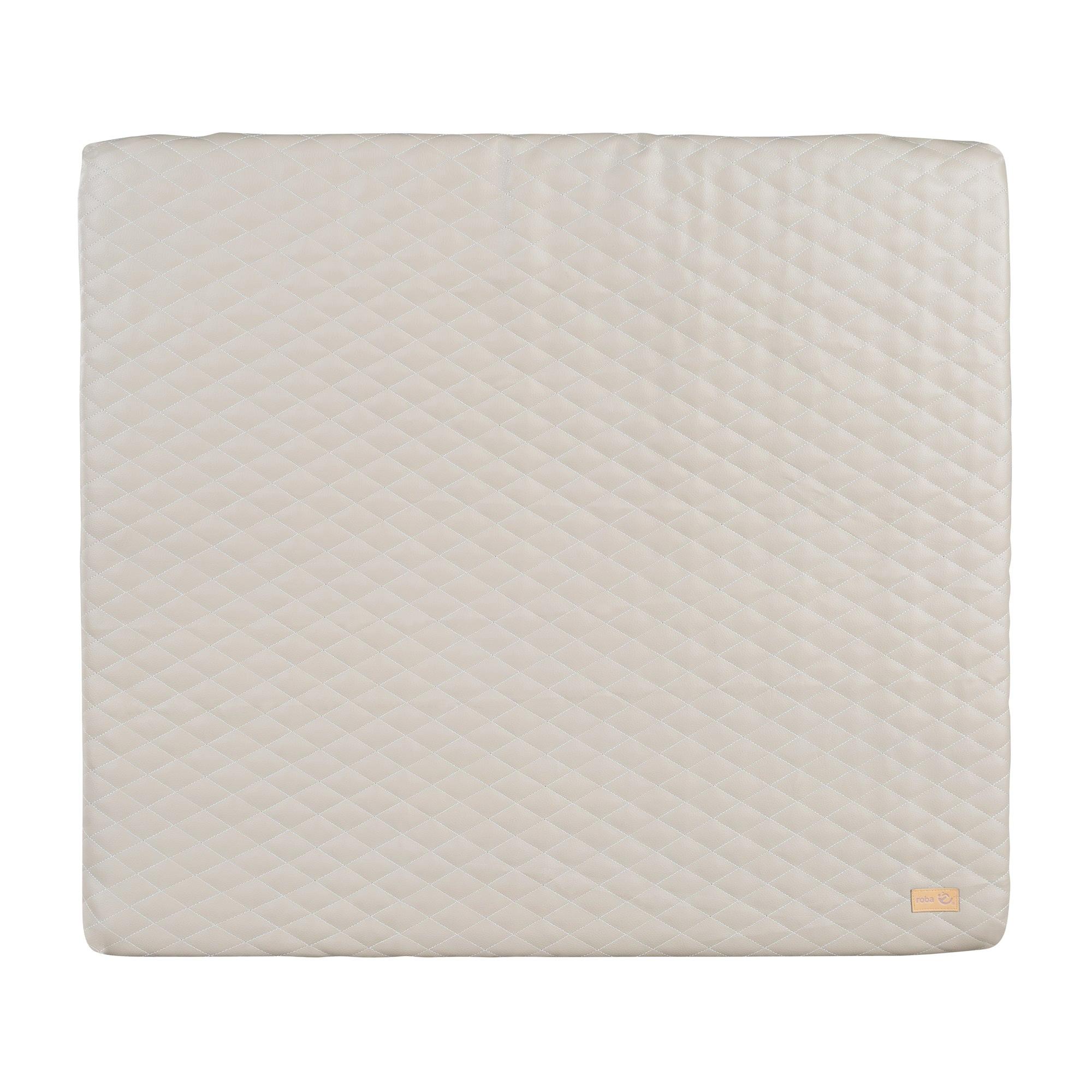 WICKELAUFLAGE Luxe Greyish gesteppt - Hellgrau, Textil (85/75cm) - Roba