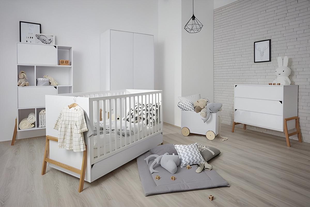KINDERKOMMODE Lotta – rustikale Eleganz und Funktionalität Weiß - Weiß, Holzwerkstoff (107/93/50cm) - RAUMHIRSCH FURNITURE