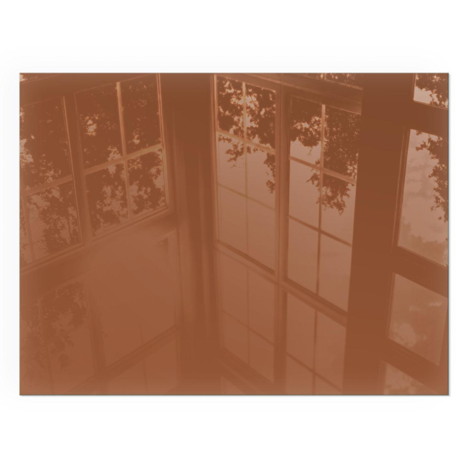 GLASPLATTE für Kamin 80x60 cm - Braun, Glas (80/60/0.4cm) - TULUP