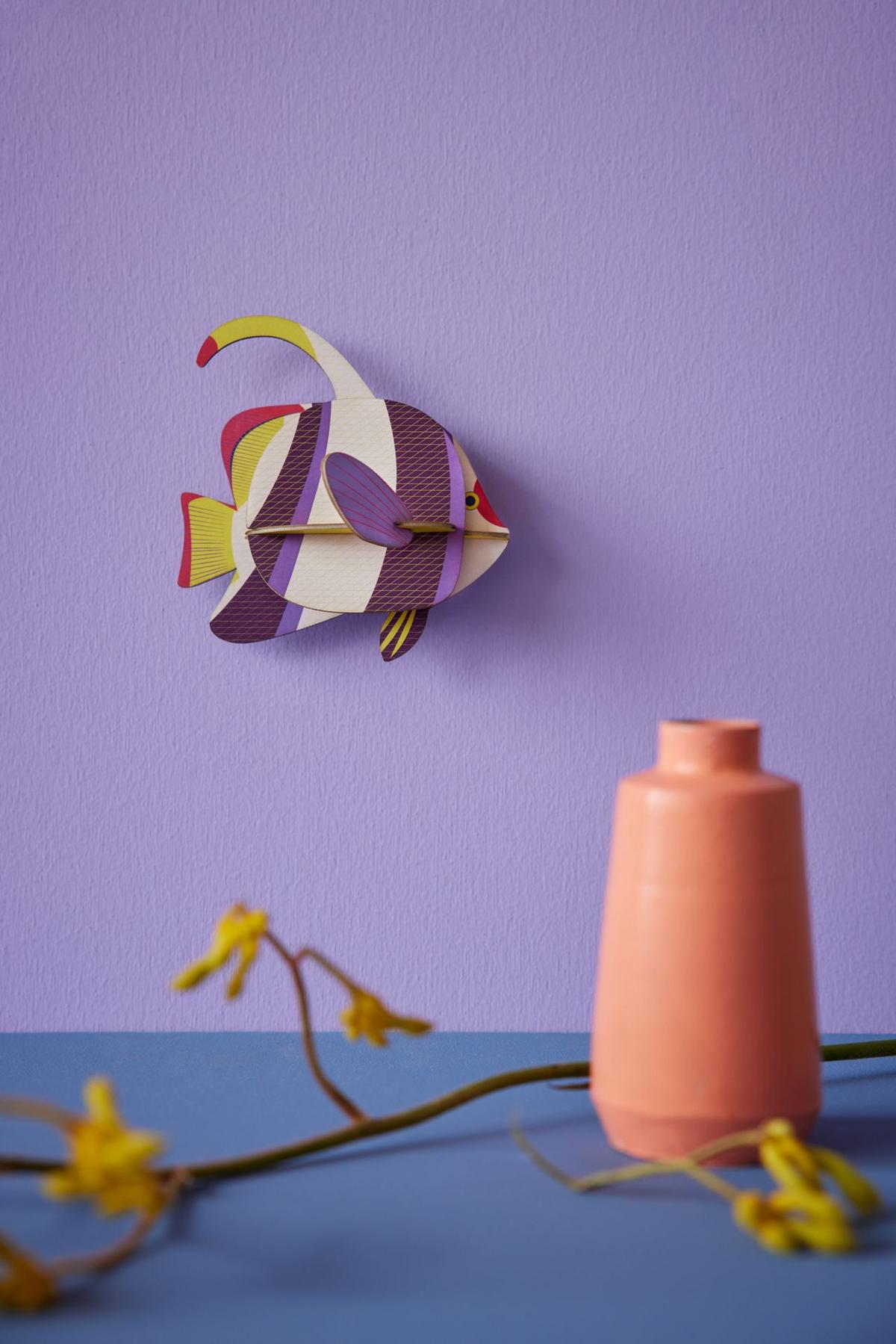 WANDSKULPTUR Bunt 6/11,5 cm - Multicolor, Wellpappe (6/11.5/11cm) - Studio Roof
