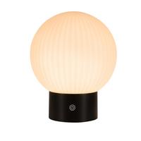 LED TISCHLAMPE Luminara 18.4/15/8.7 cm - Weiß, Glas (18.4/15/8.7cm) - ZMH