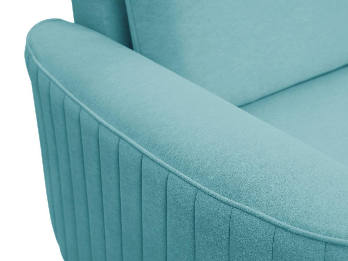 ECKSOFA VELA L-S Grün Velours-Stoff mit Schlaffunktion - Grün, Holz (251/251cm) - MASSENO