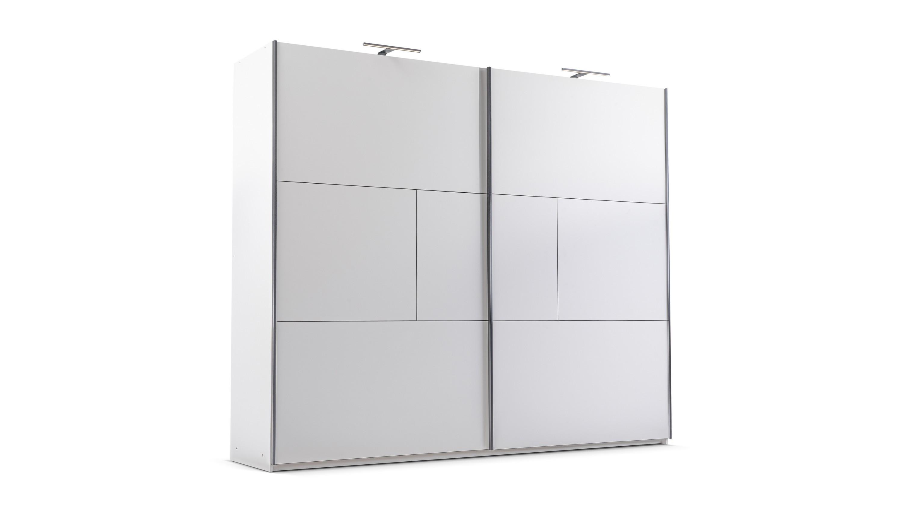 SCHWEBETÜRENSCHRANK SHEN 250/215/65 cm 2-türig Weiß - Weiß, Holzwerkstoff (250/215/65cm) - MASSENO