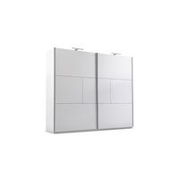 SCHWEBETÜRENSCHRANK SHEN 250/215/65 cm 2-türig Weiß - Weiß, Holzwerkstoff (250/215/65cm) - MASSENO