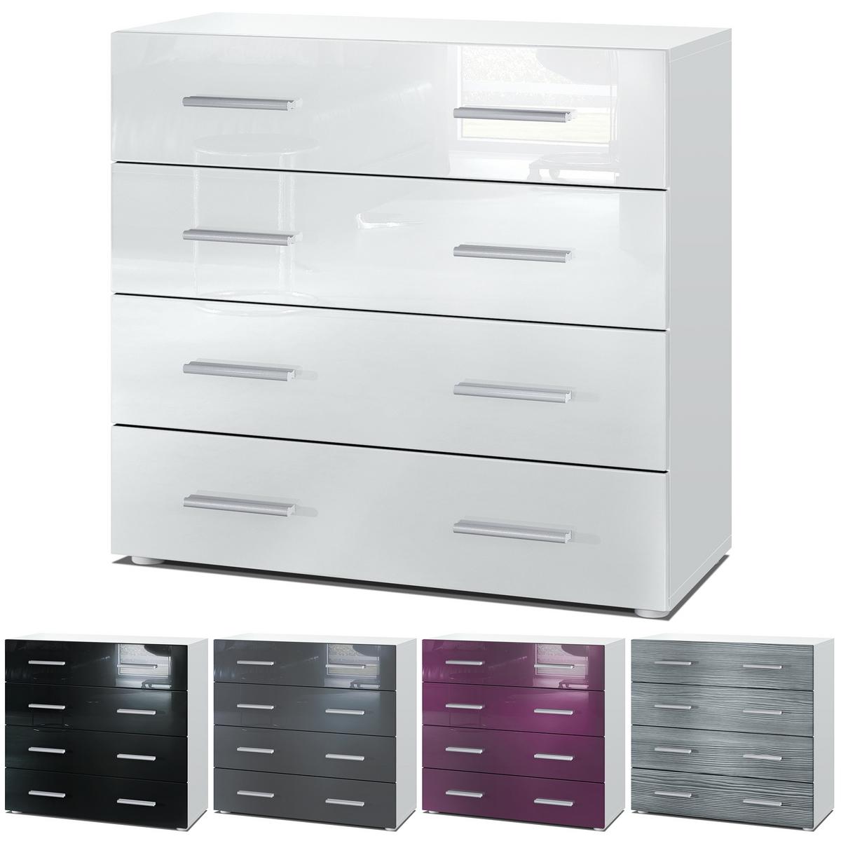 KOMMODE Pavos Avola-Anthrazit - Anthrazit, Holzwerkstoff (76/72/35cm) - Vladon