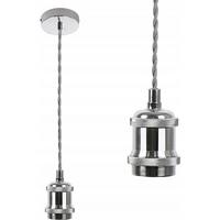 PENDELLEUCHTE Natascha 10/10/130 cm - Silberfarben, Metall (10/10/130cm) - Nettlife