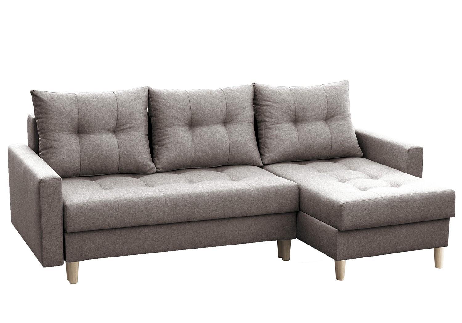 ECKSOFA Bodo Grau Malmo 16 - Grau, Textil (233/146cm) - imoebel24