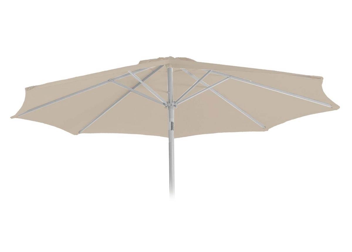 ERSATZ-BEZUG FÜR SONNENSCHIRM I Cremeweiß - Weiß, Textil (270/270cm) - MCW