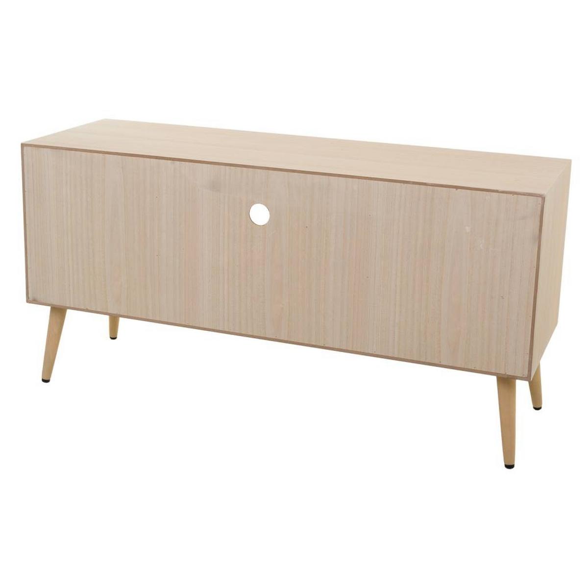 LOWBOARD aus MDF und braunem Netz 120x42x60 - Braun, Holz (120/60/42cm) - Wanderlust