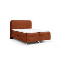 BOXBETT Emilio - Rotbraun, Holzwerkstoff/Textil (140/200cm) - Fun Möbel