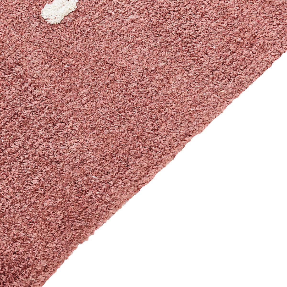 KURZFLOR-TEPPICH Rot 140/200 cm Astaf - Rot, Textil (140/200cm) - Beliani