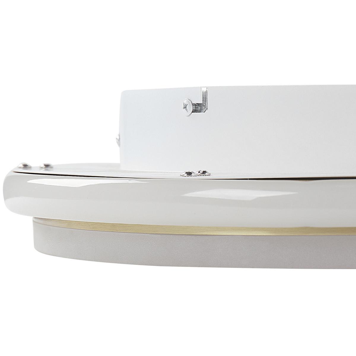DECKENLEUCHTE Taping 42/42/7 cm - Goldfarben, Metall (42/42/7cm) - Beliani