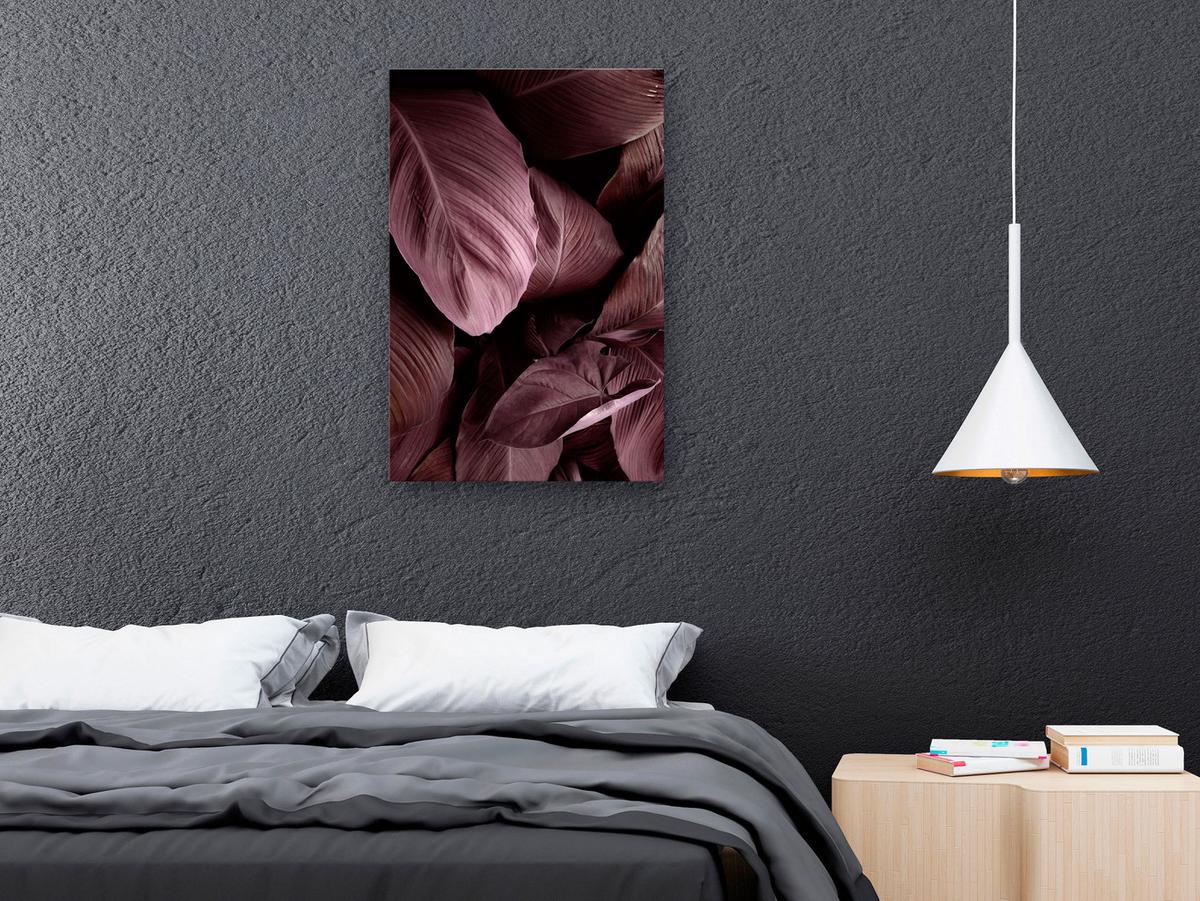 KUNSTDRUCK Schwarz 60/90 cm - Pink/Schwarz, Textil (60/90cm) - KUNSTLOFT