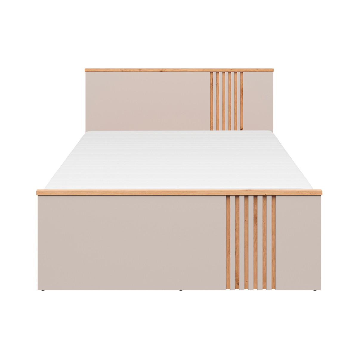 BETT 120/200 Ezra Kaschmir - Kaschmir, Holzwerkstoff (120/200cm) - Petits-meubles