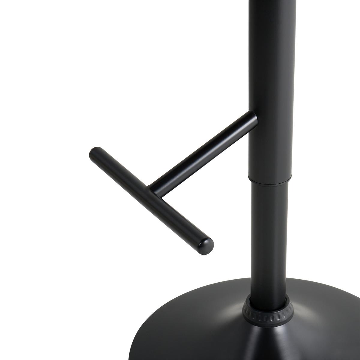 BARSTUHL 2er-Set Kunstleder Weiß/Schwarz Petersburg - Braun, Holzwerkstoff (42/95/42cm) - Beliani