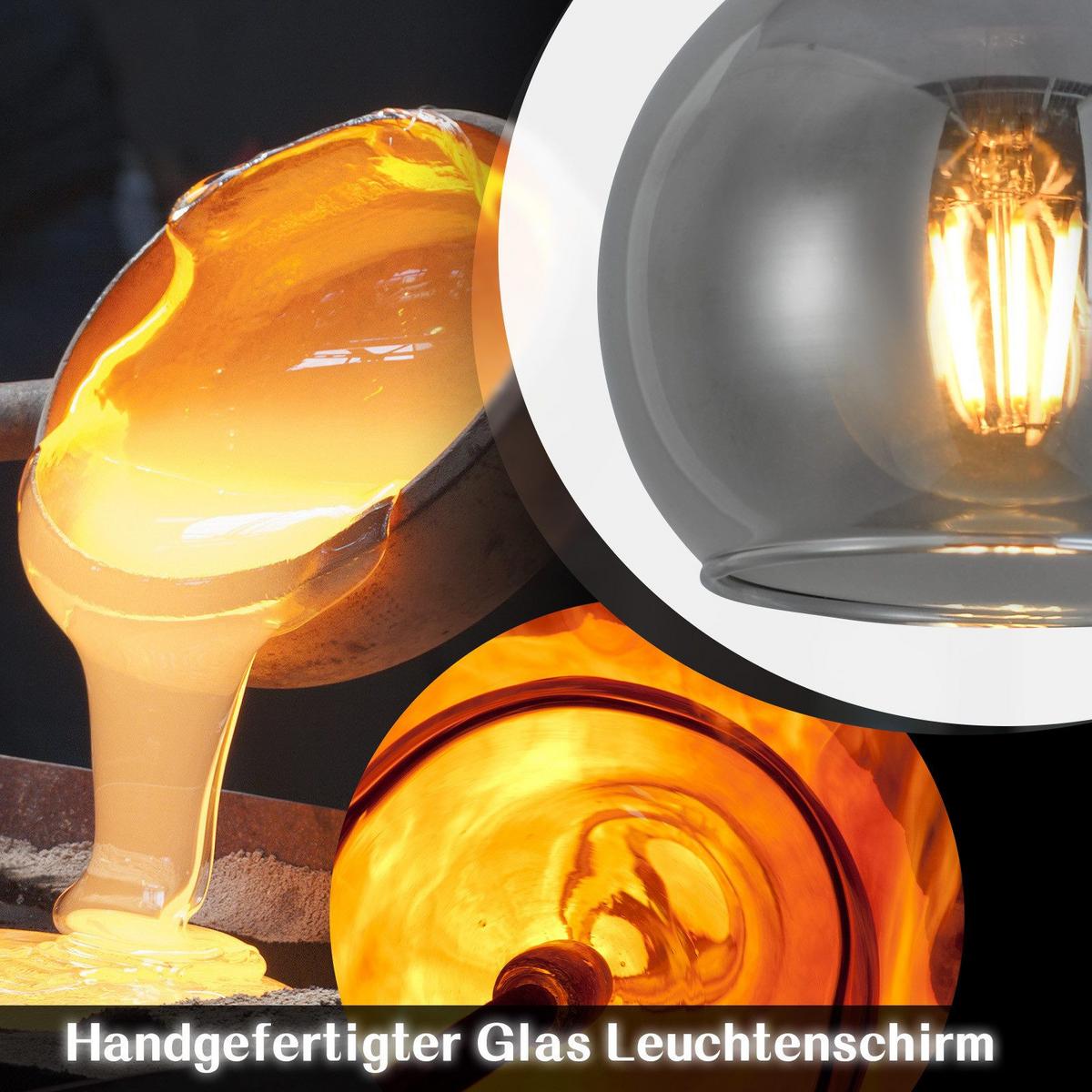 HÄNGELEUCHTE Rookq 13/145/40 cm - Schwarz, Metall (40/13/145cm) - ZMH