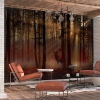 SELBSTKLEBENDE FOTOTAPETE 294/210 cm - Rot/Braun, Kunststoff/Textil (294/1cm) - KUNSTLOFT