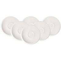 KAFFEEUNTERTASSE NewMoon weiß 17 cm 6er Set - Weiß, Keramik (17cm) - Villeroy & Boch