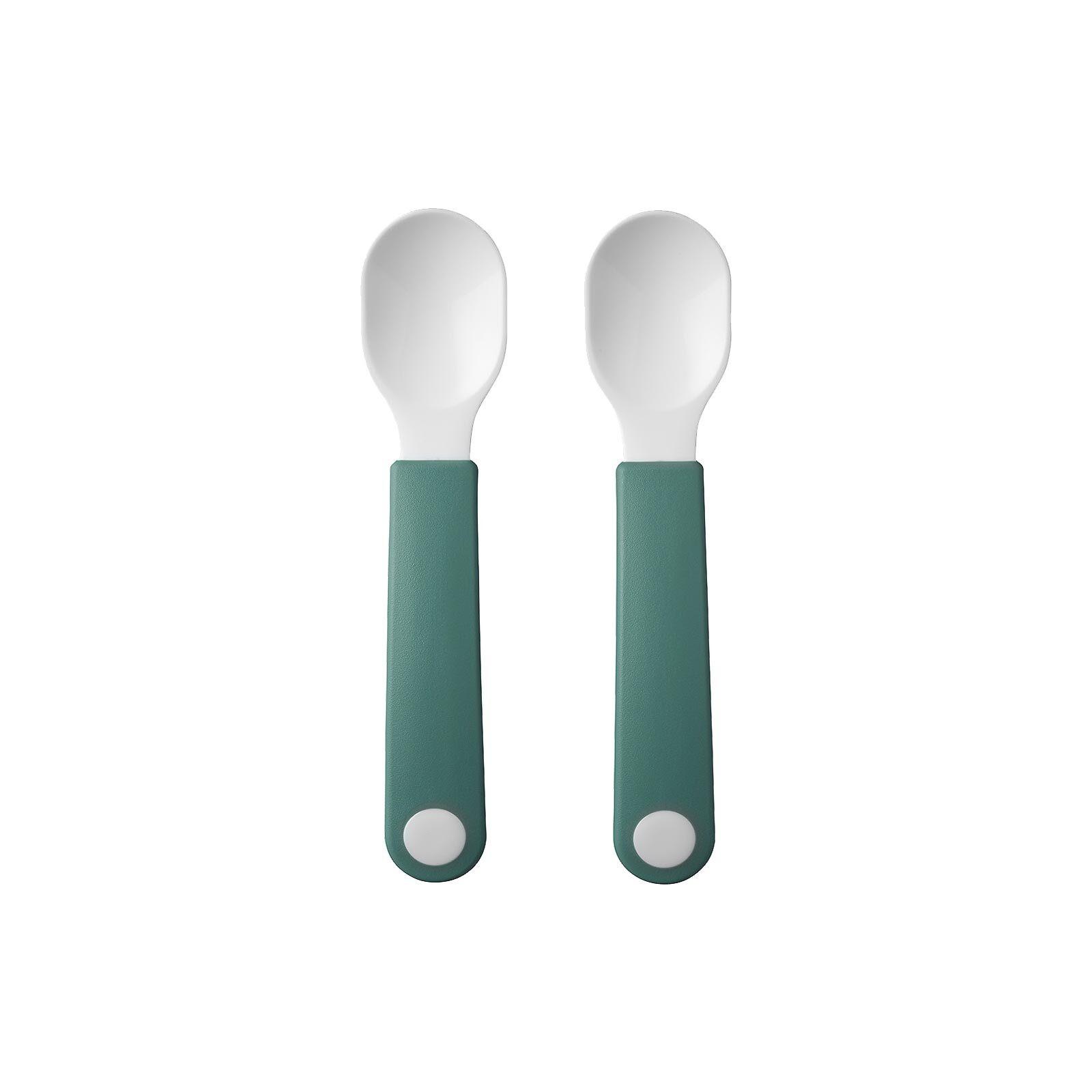 LERNLÖFFEL Mio Deep Turquoise 2er Set - Türkis, Kunststoff - Mepal