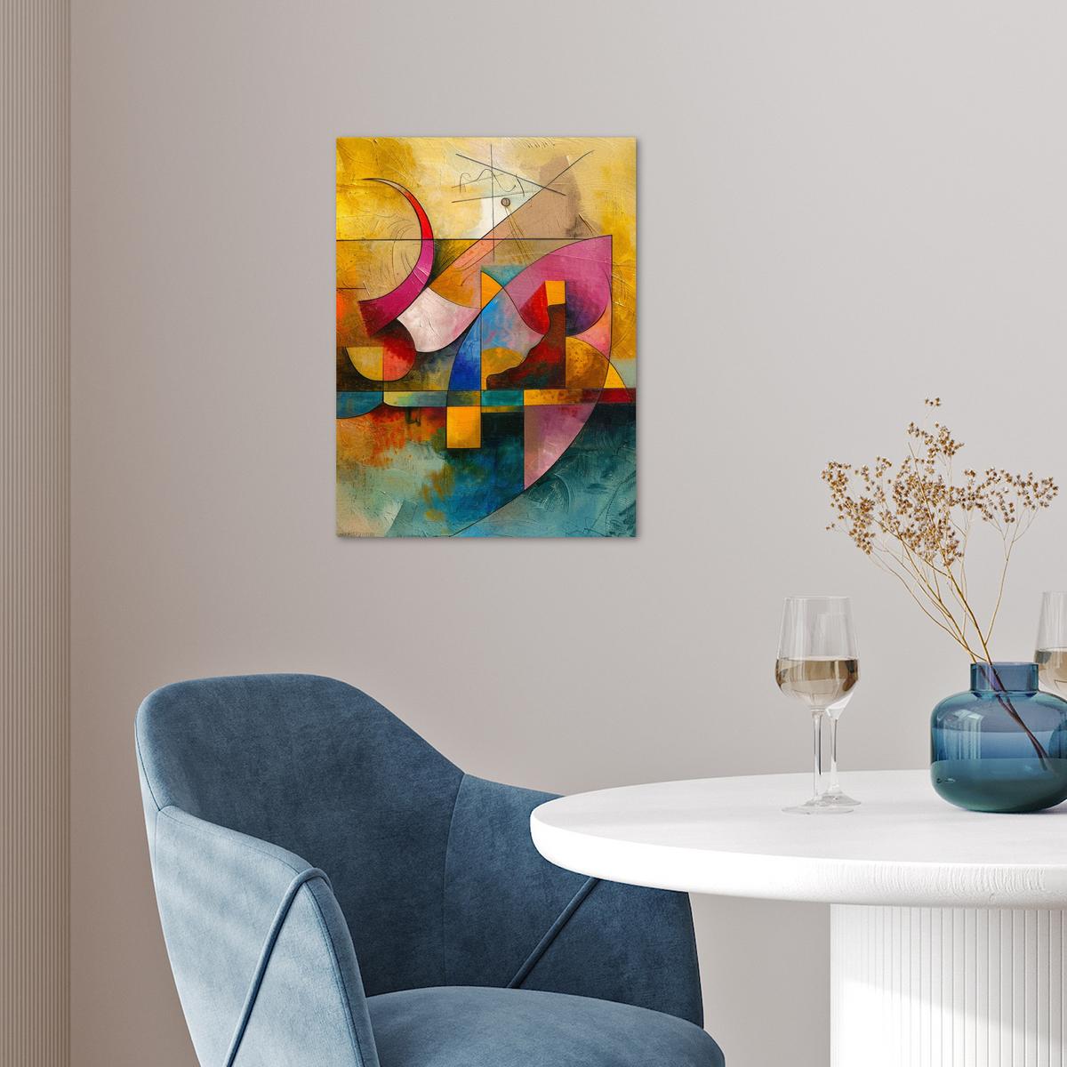 POSTER Kunst - Abstrakt - Modern Wandbilder 30x40 cm - Gelb, Papier (30/40/0.1cm) - MuchoWow