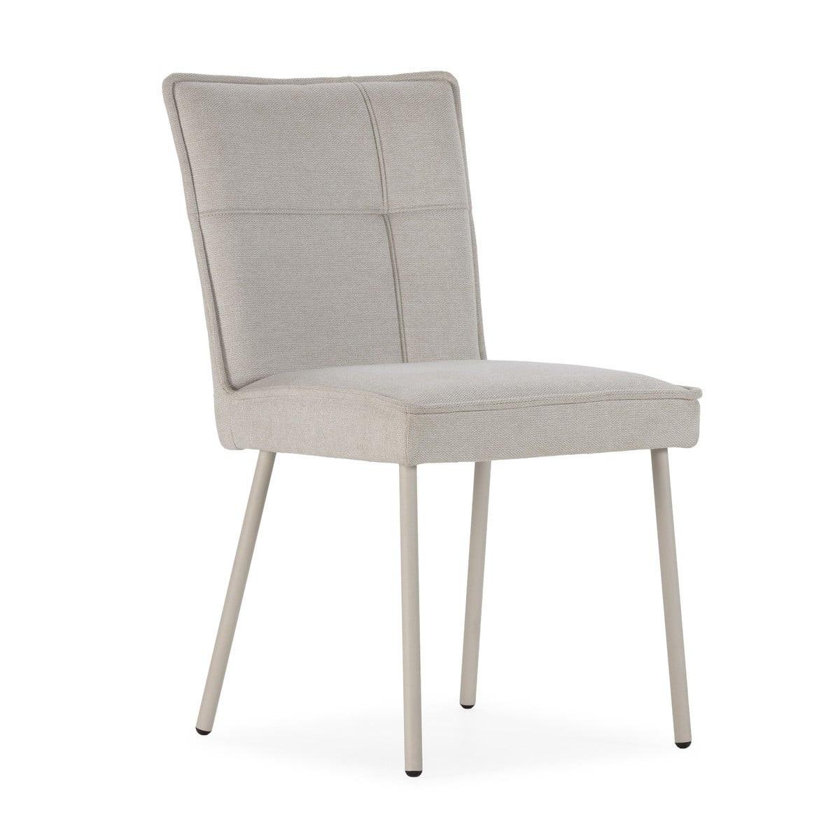 ESSZIMMERSTÜHLE STOFF 2er set 60/50,5/60 cm - Creme, Textil (60/50.5/53.5cm) - Calicosy