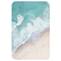 WC-VORLEGER Strand - Meer - Natur - Sommer WC Teppich 40x60 cm - Türkis, Textil (40/1cm) - OnlyWow