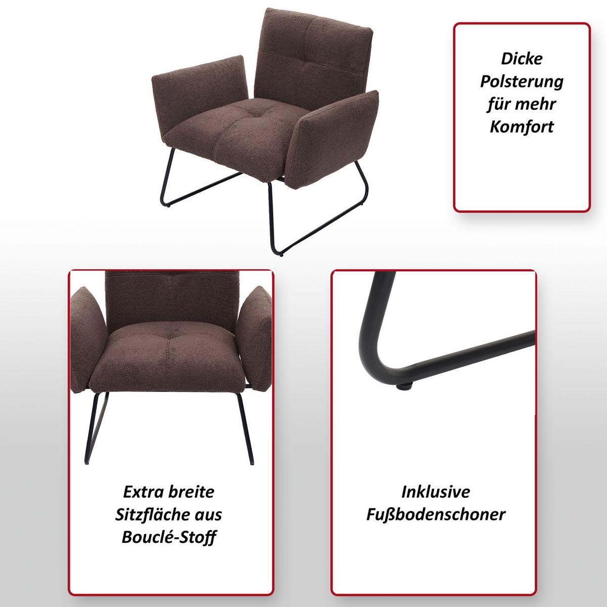 LOUNGE-SESSEL Braun - Braun, Textil (87/79/70cm) - MCW