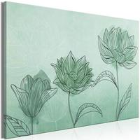 KUNSTDRUCK Grün 60/40 cm - Grün, Textil (60/40cm) - KUNSTLOFT