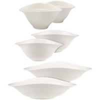 SCHALEN-TRIO Vapiano weiß 6-tlg. - Weiß, Keramik (2/2/2cm) - Villeroy & Boch