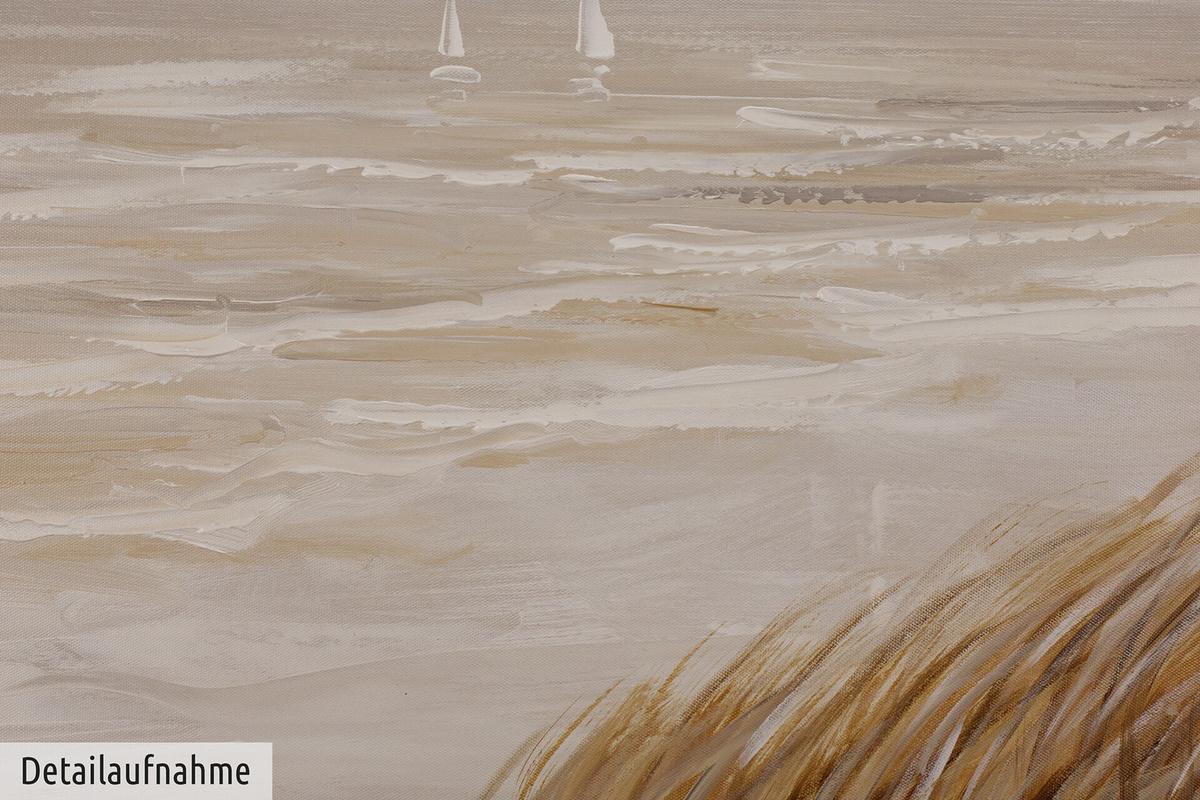 ÖLGEMÄLDE 90/60 cm - Beige, Holz/Textil (90/60cm) - KUNSTLOFT