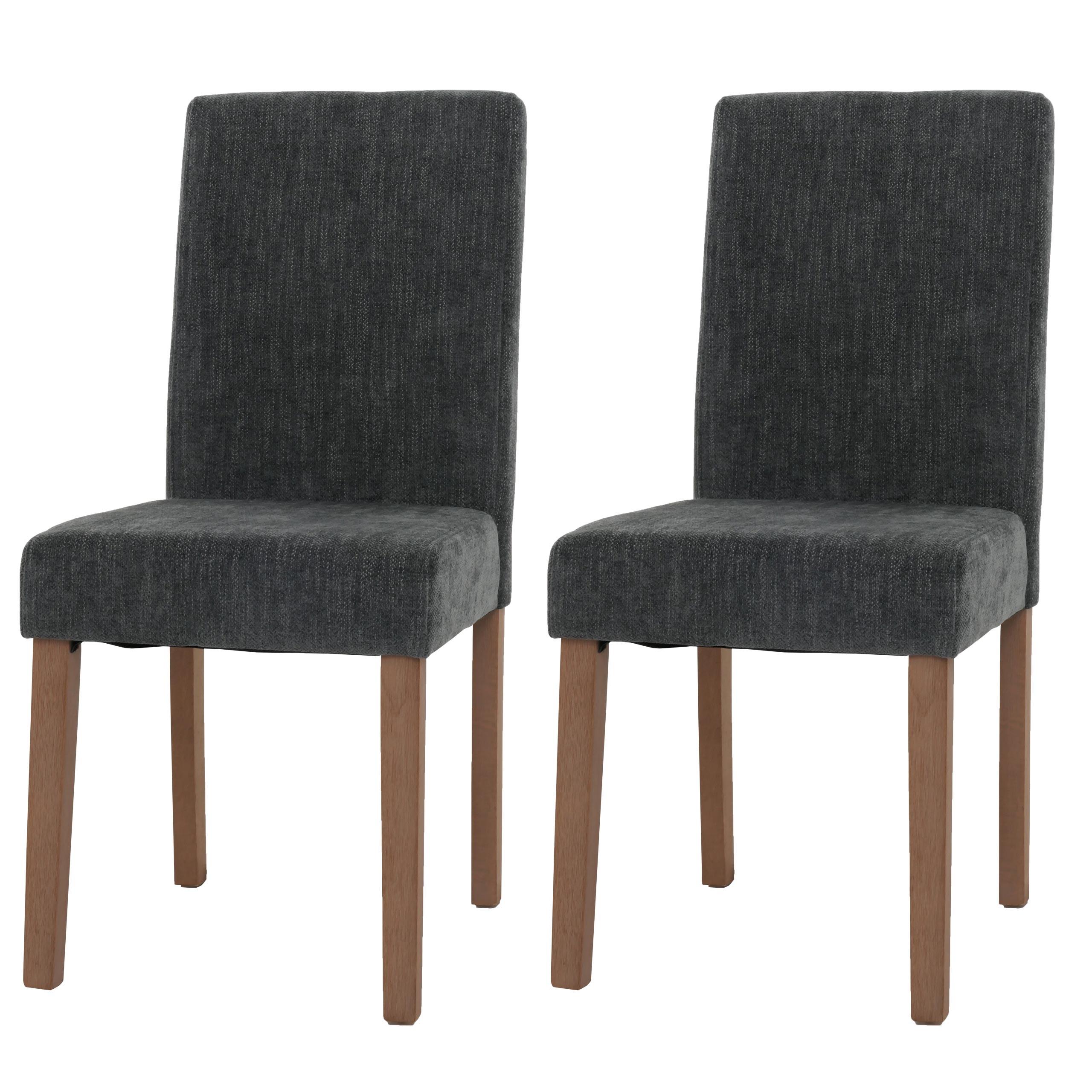 ESSZIMMERSTUHL Grau 2er-Set - Grau, Textil (42/90/50cm) - MCW