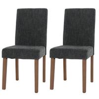 ESSZIMMERSTUHL Grau 2er-Set - Grau, Textil (42/90/50cm) - MCW