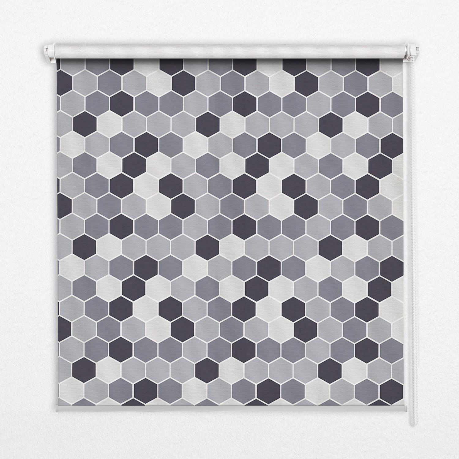 INNENROLLO - Fensterrollo - Rollo - 150x180 cm - Honigwaben - Grau, Kunststoff (150/180/0.5cm) - TULUP
