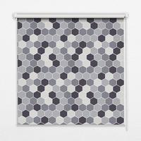 INNENROLLO - Fensterrollo - Rollo - 100x100 cm - Honigwaben - Grau, Kunststoff (100/100/0.5cm) - TULUP