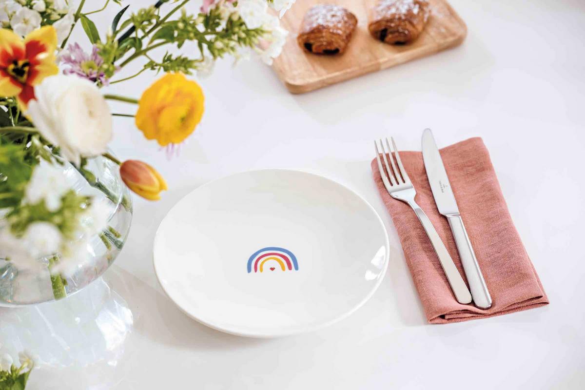 FRÜHSTÜCKSSET BE HAPPY With Love bunt 3-tlg. - Multicolor, Keramik (2/2/2cm) - Villeroy & Boch