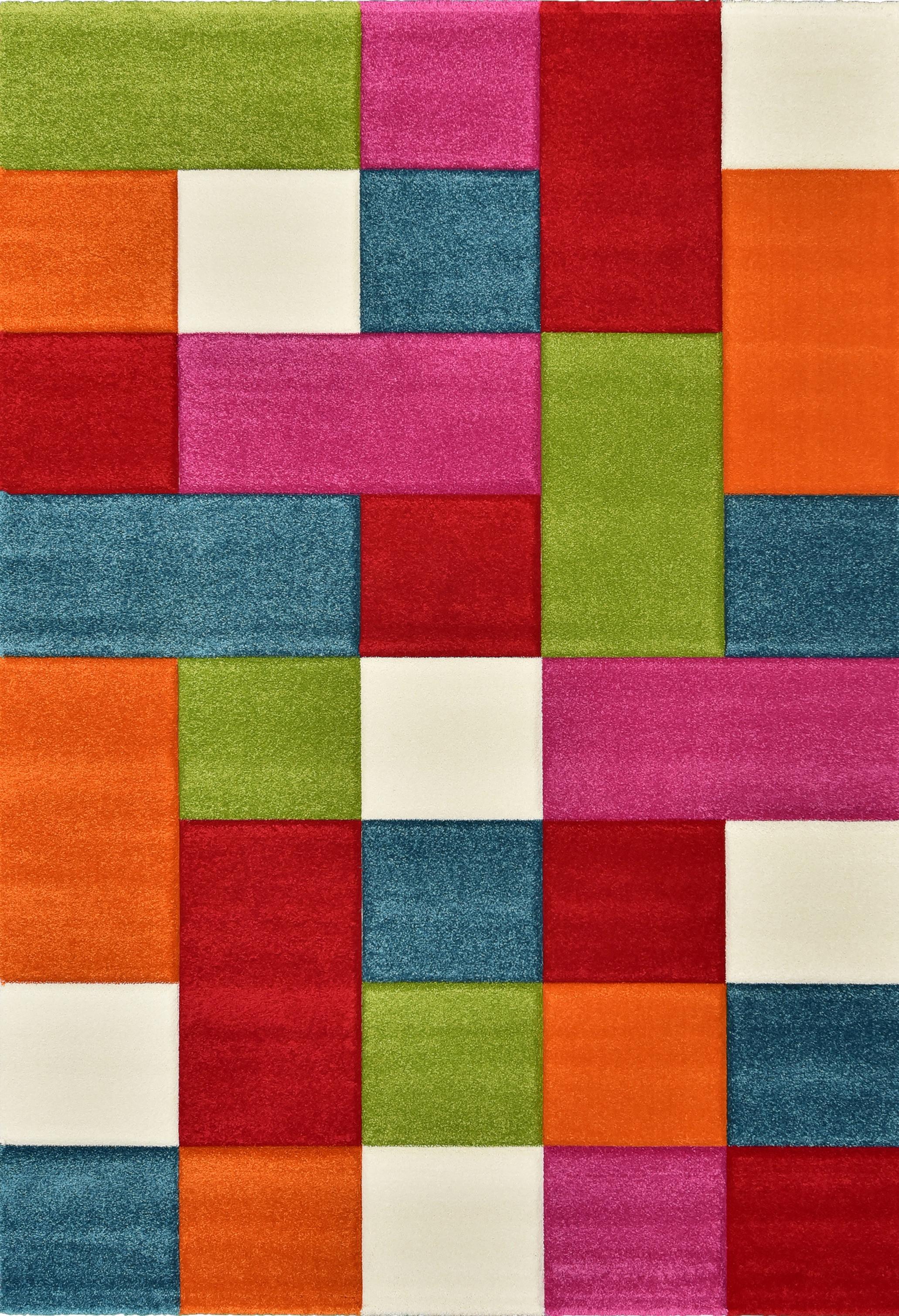 KINDERTEPPICH Kurzflor Patchwork CASOLA Polypropylen Mehrfarbig 160 x 230 cm - Multicolor, Textil (160/230cm) - KADIMA DESIGN